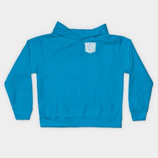 Pocket - Cosmic Bubbles Blue Kids Hoodie